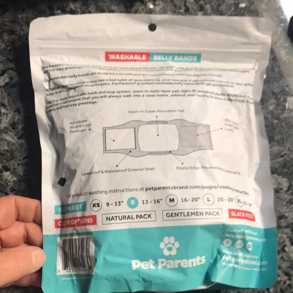 Pet parents washable belly bands